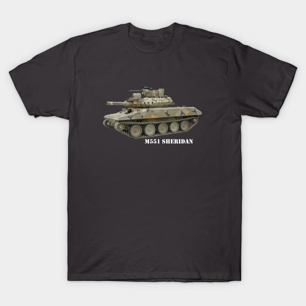 M551 Sheridan T-Shirt by Toadman's Tank Pictures Shop